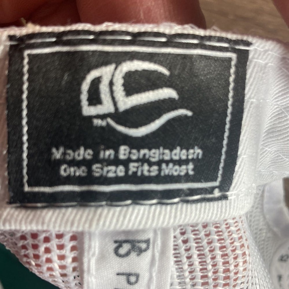 Mens Platinum Series Green & White Adjustable Cap with Indian Logo - Picture 7 of 10